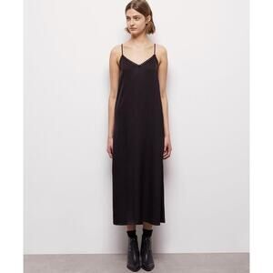 THE KOOPLES Women's V-Neck Long Lace Dress Size 1 In Black